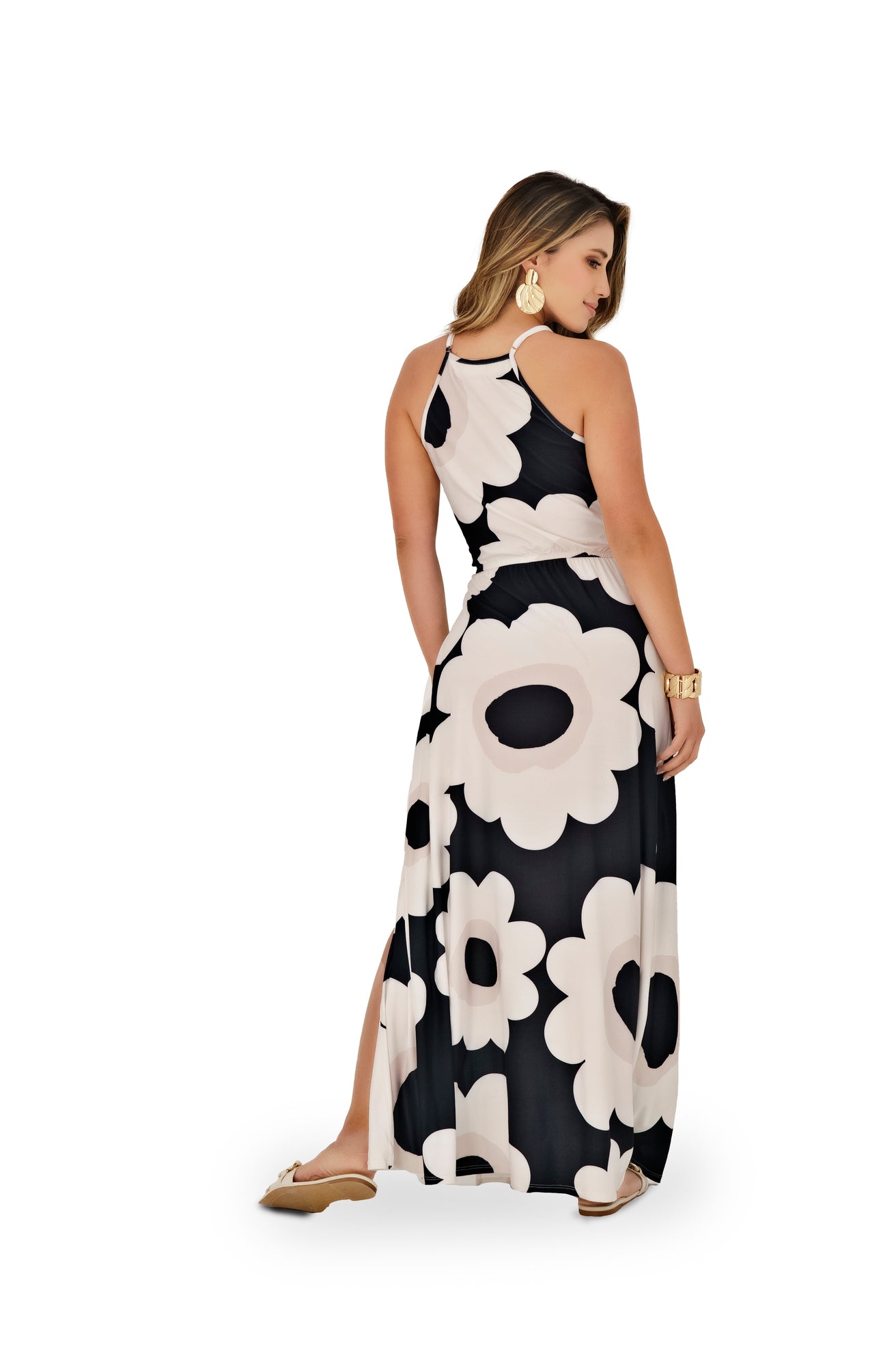 VESTIDO EN PIEL DE DURAZNO